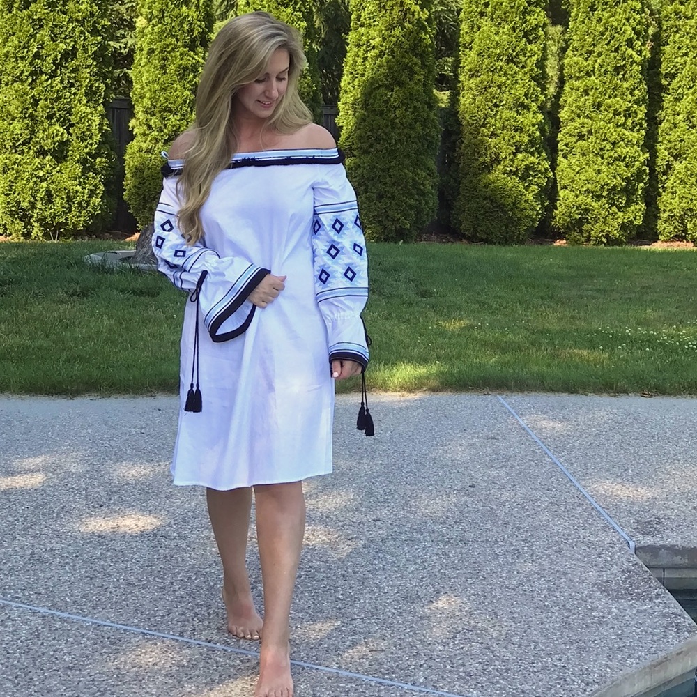 Revolve White Cotton Dress or Cover-up Size M